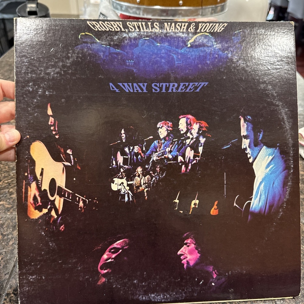 CROSBY STILLS NASH & YOUNG 4 Way Street  RE PR 2-LP SD 2-902 Gatefold 1975 EX